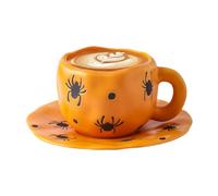 Halloween Mug - 320 ml Ceramic Irregular Drinking Cups, 17 x 17 x 9,5 cm Holiday Drinkware For Wine Milk Beer Juice Tea Collectors Students Teachers Living Room Office Restaurant Hotel Study Fall