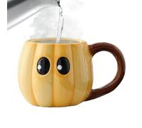 Halloween Mugs, Fall Coffee Mug Heat-Resistant Big Eyes Cute Cup, Sturdy Novelty Water Bottle for Kitchen Camping Picnic Outdoor Road-Trip Party Seasonal Holiday Beverage