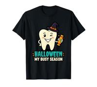 Halloween My Busy Season Denti Fairy Humor Maglietta
