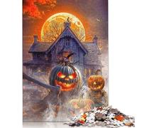 Halloween Mystery House Jigsaw Puzzle Impossible 1000 Pezzi Decorazione Per La Casa. Giochi Rilassamento E Intelligence Per Adulti E Bambini Da 12 Anni 500pcs (52x38cm)