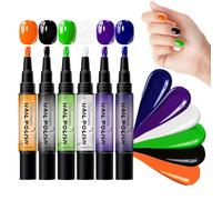 Halloween Nail Pen Set - Water- DIY Liner Brushes | 6-Piece Kit