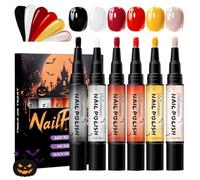 Halloween Nail Pen Set - Water- DIY Liner Brushes | 6-Piece Kit