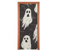 Halloween Nero Carino Copertura Della Porta Anteriore 91,4 x 248,9 cm Just Married Banner Decorazione Del Partito e Forniture per Casa L