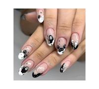 Halloween New Wearing Armor Cute Little Devil Nail Pieces Wholesale Fake Nails Foreign Trade Models 24 Pieces