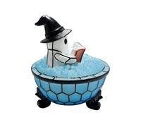 Halloween Night Light, Ghost Bubble Lamp, Spooky Cute Ambient Glow with Floating Bath Design, Halloween Table Decoration for Indoor Nursery Party Fireplace Living Room, 3.94 X 4.92 Inches