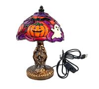 Halloween Night Light - Gothic Resin LED Lamp | Spooky Ghost Pumpkin Bat Li