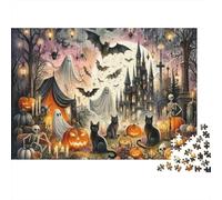 Halloween Night Scene_1 Puzzle Classico 1000 Pezzi Cartone Resistente Per Adulti & Bambini 12+, Sfida Difficile, Antistress & Decorazione Murale, Relax Definitivo 70x50cm/1000pcs