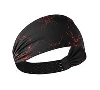Halloween Nightmare Light Up Spider Red Moisture Wicking palestra fascia elastica per le donne per il trucco tennis lavaggio viso Palestra