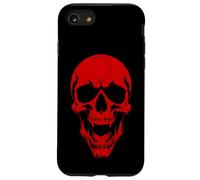 Halloween non morti vampiro cranio spaventoso mostro rosso goth spettrale Custodia per iPhone SE (2020) / 7 / 8