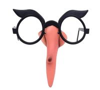 Halloween Nose, Witch Glasses, Makeup Prop, Lightweight Pp Material, Fun Party Design, Dress Up Party Masquerade Decoration, Costume Nose, Clown, 5.12x5.12 Inches