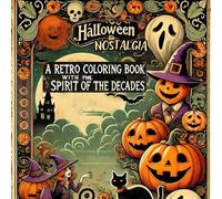 Halloween Nostalgia: A Retro Coloring Book with the Spirit of the Decades: Stylized illustrations of ghosts, witches, pumpkins, and other classic Halloween motifs - perfect for lovers of the old days