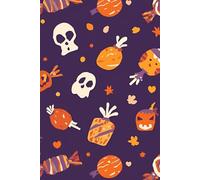 Halloween Notebook: Blank Paper Journal with Orange Lines for your Notes : A 100 Page 6 x 9 Inch Halloween Notebook: A 100 Page 6 x 9 Inch Notebook