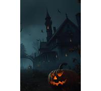 Halloween Notebook: Blank Paper Journal with Orange Lines for your Notes : A 100 Page 6 x 9 Inch Halloween Notebook: A 100 Page 6 x 9 Inch Notebook