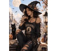 Halloween Notebook for Women: Stylish Witchy Lined Journal for Writing & Daily Use