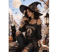 Halloween Notebook for Women: Stylish Witchy Lined Journal for Writing & Daily Use