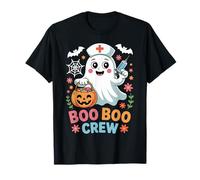Halloween Nurse Ghost Funny Boo Crew Nurse Candy Squad Maglietta