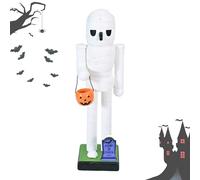 Halloween Nutcracker Figures | Desktop Pumpkin Witch Nutcracker Statue - Goody Bag Fillers Spooky Decor Figurine for Home Display Window Shelf Party Fireplace