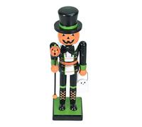 Halloween Nutcracker Statue,Wooden Nutcracker Figures Holiday Decor - Goody Bag Fillers Spooky Decor Figurine for Home Display Window Shelf Party Fireplace