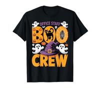 Halloween Office Staff Boo Crew Spooky Work Squad Maglietta