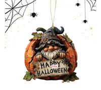 Halloween Ornaments For Tree - Gnome Pumpkin Pendant, Hangable Ornament Gnome Pumpkin Pendant, 2d Acrylic Charm Halloween Pendants For Keychain Backpack Window Door Car Rearview Mirror Decor