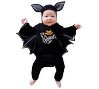 Halloween Pagliaccetto Neonato Unisex Costumi Bambino Tutina Divertente Pipistrello con Cappuccio Set Vestito Zucca Stampa Fantasma Body Il Mio Primo di