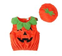 Halloween Pagliaccetto Neonato Unisex Vestiti Cosplay Tutina Tutine Cotone Costume Pipistrello Vestito Zucca Completini Bimbo da Scheletro Miei Primi di Capodanno