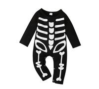 Halloween Pagliaccetto Neonato Unisex Vestiti per neonati Body Romper Vestito Pipistrello Costume Cosplay Tute Zucca Completini Bimbo da Scheletro Miei Primi di Capodanno