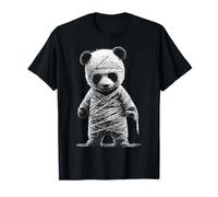 Halloween Panda Mummia Motivo Zombie Animal Halloween Maglietta