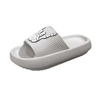 Halloween Pantofole Casa Unisex Bambino Uomini Donne Inverno Morbido Peluche Pantofola Indoor Comfort Caldo Cotone Scarpe per la Casa 2025 Halloween, grigio, 40 EU
