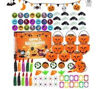 Halloween Party Favors, Non-Candy Goodie Bag Treats with Prank Gothic Decorations, Fun Games for Boys Girls School Events, Festival Gatherings, Home Activities, And Halloween Playtime