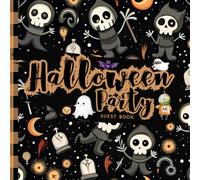 Halloween Party Guest Book: An All Hallows' Eve party souvenir that kids can write or draw on something scary