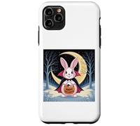 Halloween Pasqua Bunny divertente notte luna zucca costume divertente Custodia per iPhone 11 Pro Max