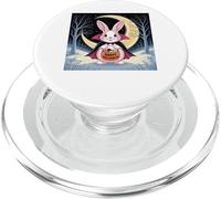 Halloween Pasqua Bunny divertente notte luna zucca costume divertente PopSockets PopGrip per MagSafe