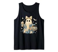 Halloween Patchwork Ghost Coquette Boo Shirt Cute Fall Women Canotta