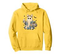 Halloween Patchwork Ghost Coquette Boo Shirt Cute Fall Women Felpa con Cappuccio