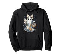 Halloween Patchwork Ghost Coquette Boo Shirt Cute Fall Women Felpa con Cappuccio