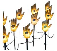 Halloween per decorazione catena luminosa solare automatica crepuscolo | fantasmi e zucche 3D, luce calda o colorata, resistente alle intemperie, per interni ed esterni