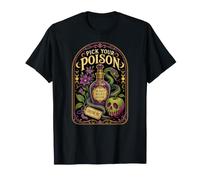Halloween Pick Your Poison Funny Witch Apple Poion Maglietta