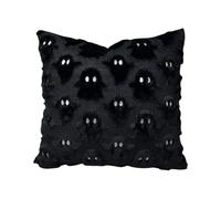 Halloween Pillowcase - Cushion Cover with Invisible Zipper Ghost Design, Spooky Decorative Accent | Seasonal Prop for Camping Site Party Setup Front Porch Living Room Couch Outdoor Indoor Photo Backdr
