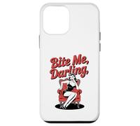 Halloween Pinup Ragazza Bite Me Darling Custodia per iPhone 12 mini
