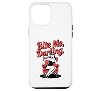 Halloween Pinup Ragazza Bite Me Darling Custodia per iPhone 12 Pro Max