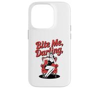 Halloween Pinup Ragazza Bite Me Darling Custodia per iPhone 14 Pro