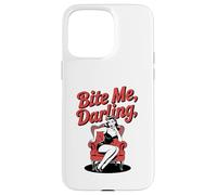 Halloween Pinup Ragazza Bite Me Darling Custodia per iPhone 15 Pro Max