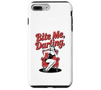 Halloween Pinup Ragazza Bite Me Darling Custodia per iPhone 7 Plus/8 Plus