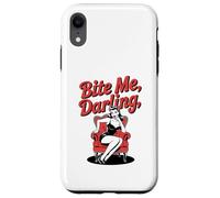 Halloween Pinup Ragazza Bite Me Darling Custodia per iPhone XR