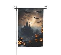 Halloween pipistrelli volanti 3 stampa 30,5 x 45,7 cm bandiera floreale giardino tutte le stagioni all'aperto decorazione cortile spessa per prati bandiera