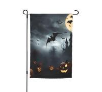 Halloween pipistrelli volanti 4 stampa 30,5 x 45,7 cm bandiera da giardino floreale per tutte le stagioni decorazione esterna cortile spessa per prati bandiera