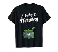 Halloween Pregnancy Shirt Mom To Be A Baby Is Brewing Maglietta
