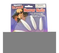 Halloween Press on Nails, Spooky Gothic Set, 2,06 x 0,62 in Long Fake Fingertips, Autentico Adhesive Design, Stylish Finish for Party Masquerade Role Play Stage Dress-Up