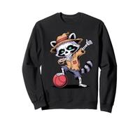 Halloween Procione Dabbing Giocatore di Dodgeball Felpa